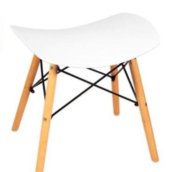 kit con 3 bancos designer charles eames branco