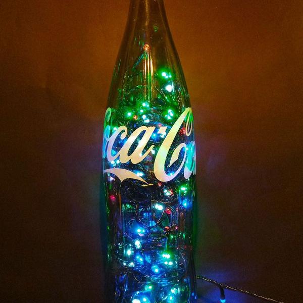 luminária coca cola led colorido