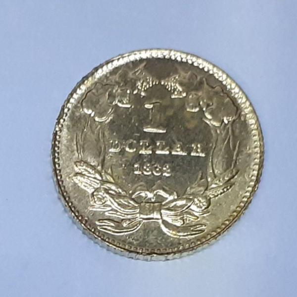 moeda eua one dollar 1862