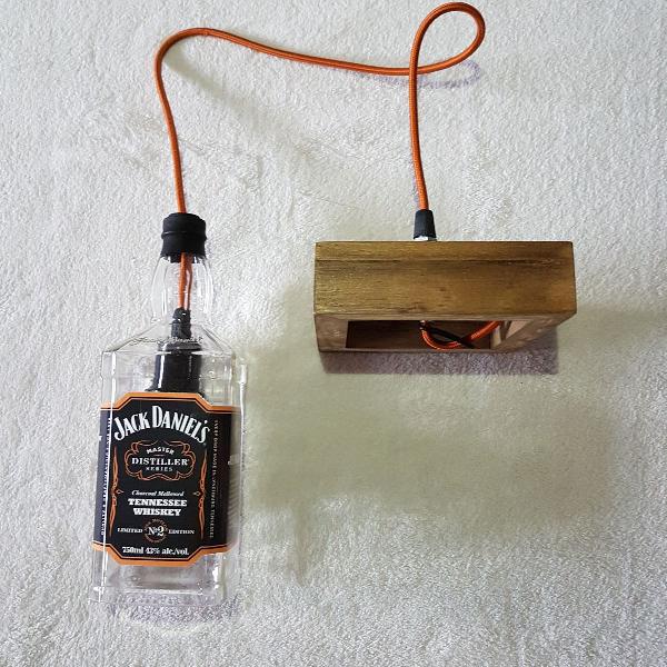 pendente lustre jack daniels master distiller nº2 - garrafa