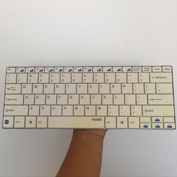 teclado bluetooth rapoo branco