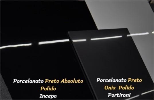 Porcelanato Preto Absoluto 80x80 Ret Extra R$ m² >