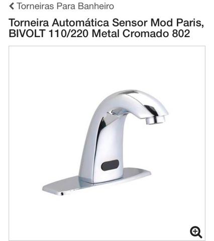 Torneira automática com sensor