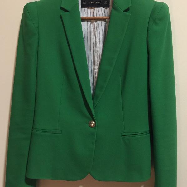 blazer zara verde bandeira