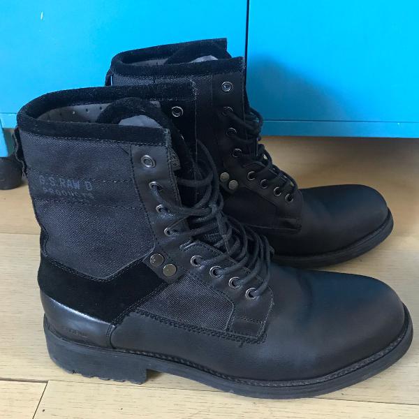 bota coturno masculino g-star raw couro