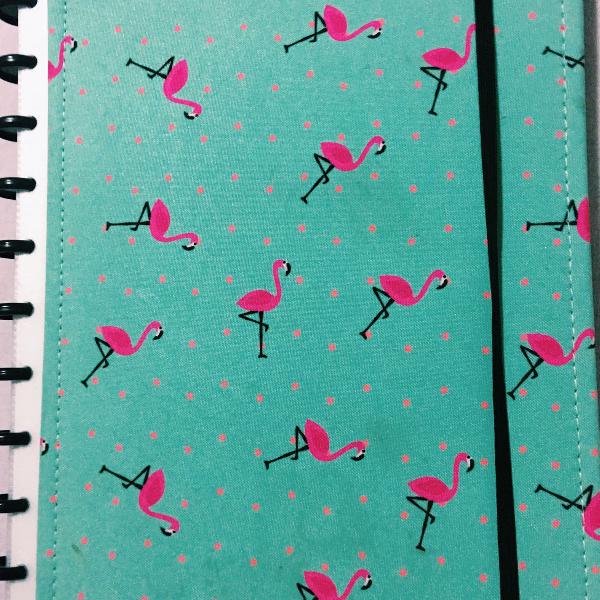 caderno inteligente flamingos