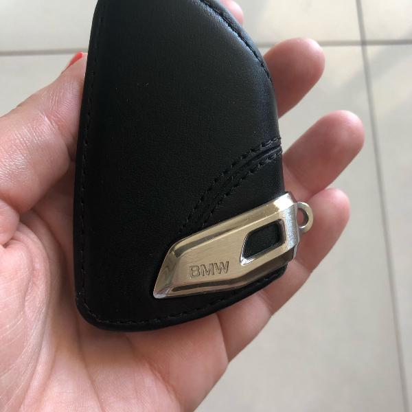 capa de chave para carro bmw de couro
