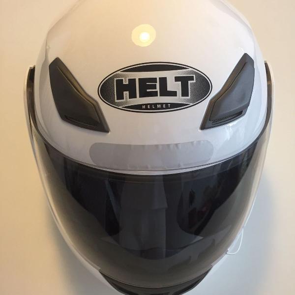 capacete helt hippo articulado branco - tamanho 56