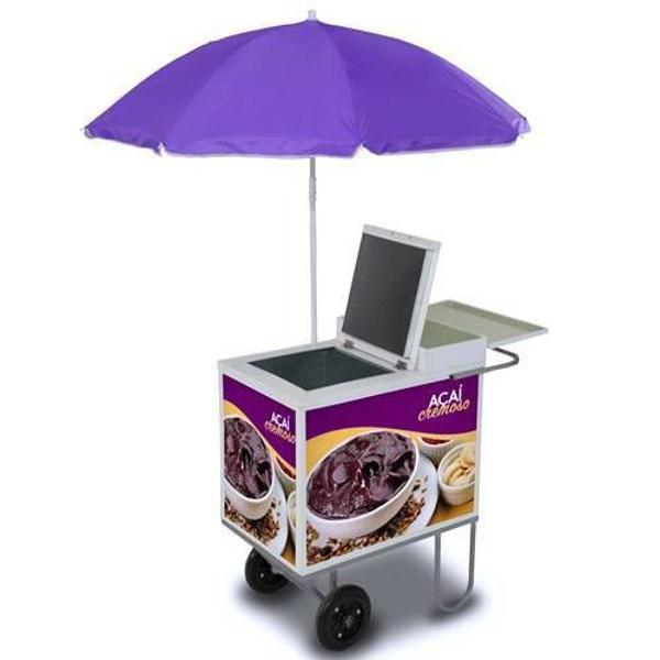 carrinho de açaí modelo básico 90 litros