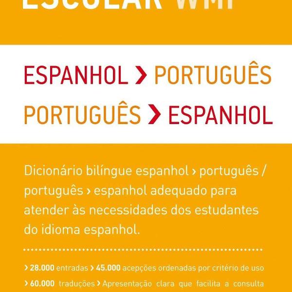 dicionário escolar wmf - espanhol português / português