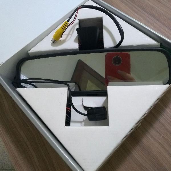 espelho retrovisor c/ câmera de ré