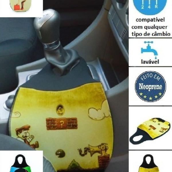 lixeira de neoprene para carro diversas estampas escolha a