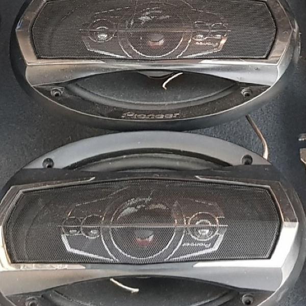 par de auto falantes automotivos pioneer ts-a6995s perfeito