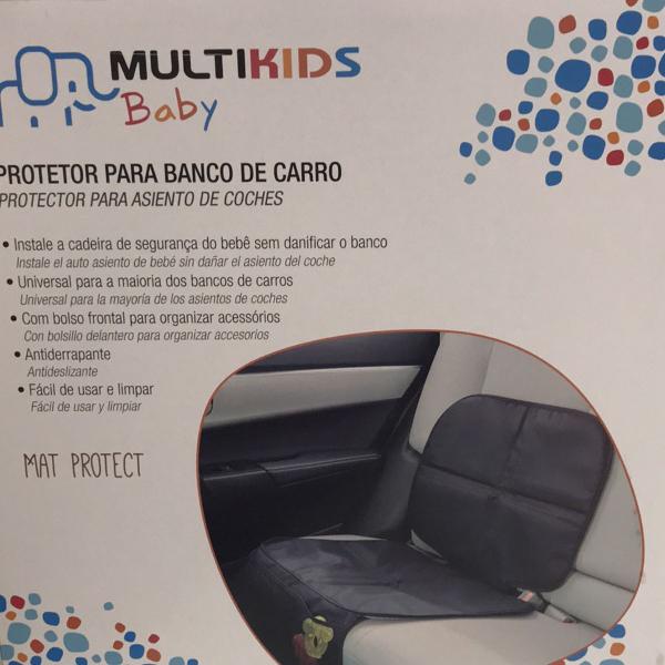 protetor para banco de carro infantil multikids organizador