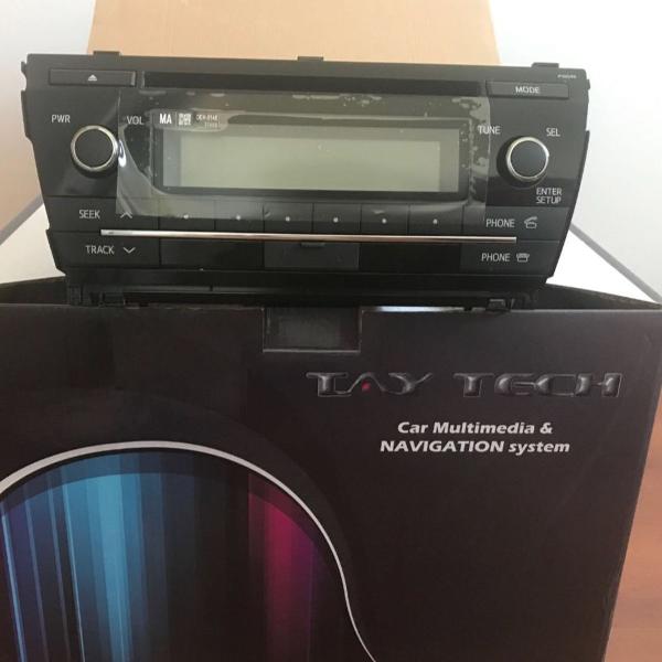 som automotivo original pioneer toyota corolla 2015/16