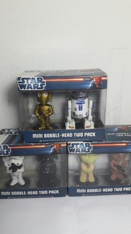 6 bonecos Mini Bobble Head - Star Wars