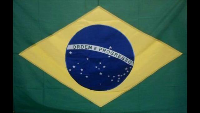 Bandeira Do Brasil Bordada