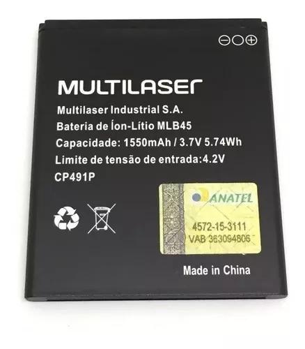 Bateria Celular Multilaser Modelo Mlb45 1500mah Multilaser