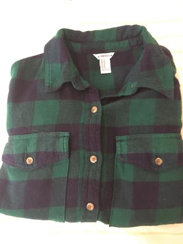 Camisa Xadrez f21 verde