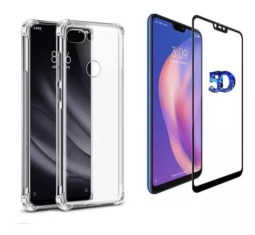 Capa Anti Queda Xiaomi Mi 8 Lite 6,26 + Película 5d Envio