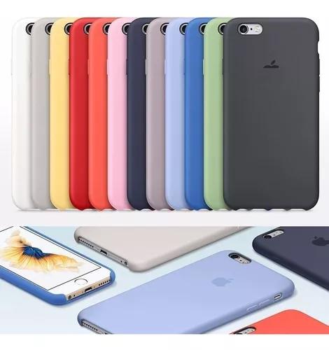 Capa Silicone Apple iPhone Xr X Xs Max 6 6s 7 8 Plus + Cores