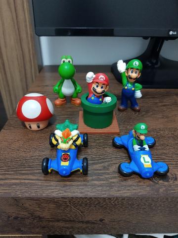 Coleção Mario Bros e Mario Kart - 6 bonecos