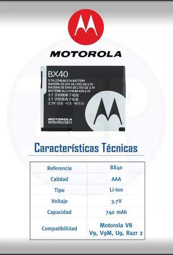 DescriçãoBateria Motorola Bx40 V8 V9 V9m U9 Zn5 I9 Nextel