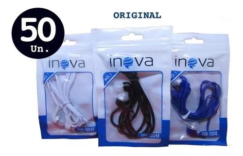 Kit 50x Fone De Ouvido Celular Inova Original Atacado Barato