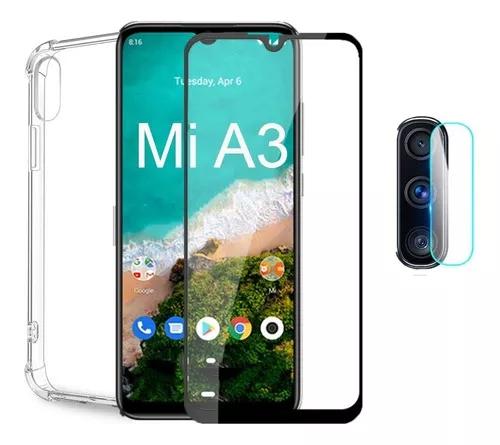 Kit Capa Anti Impacto Xiaomi Mi A3 Película 5d Pelicula