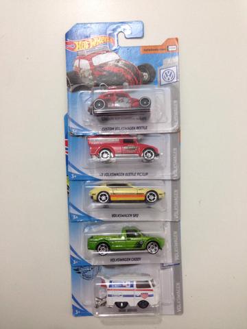 Lote Hot wheels volks 5 pçs novos