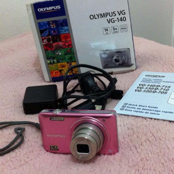 Máquina Fotográfica Olympus VG Rosa 140