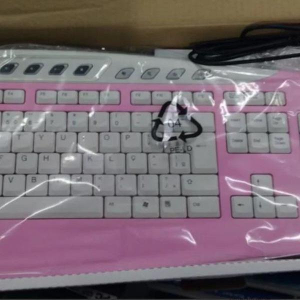 TECLADO PINK+ MOUSE PINK