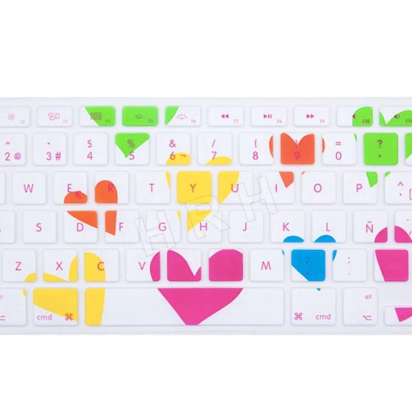 capa teclado macbook pro air corações amor top promoção