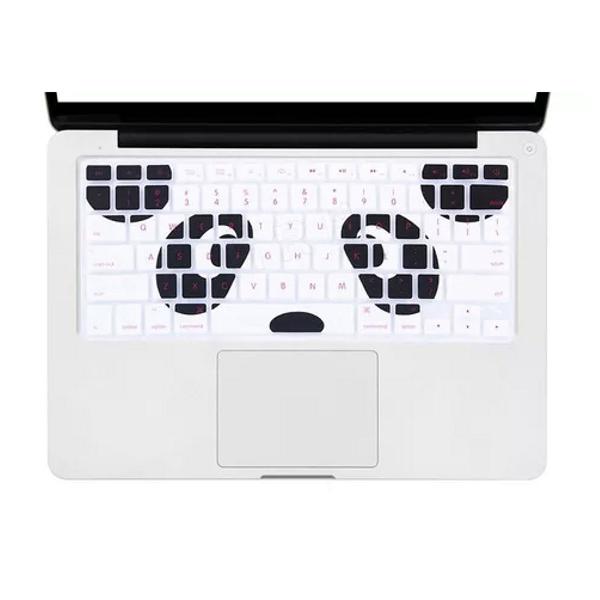 capa teclado silicone macbook pro air panda promoção