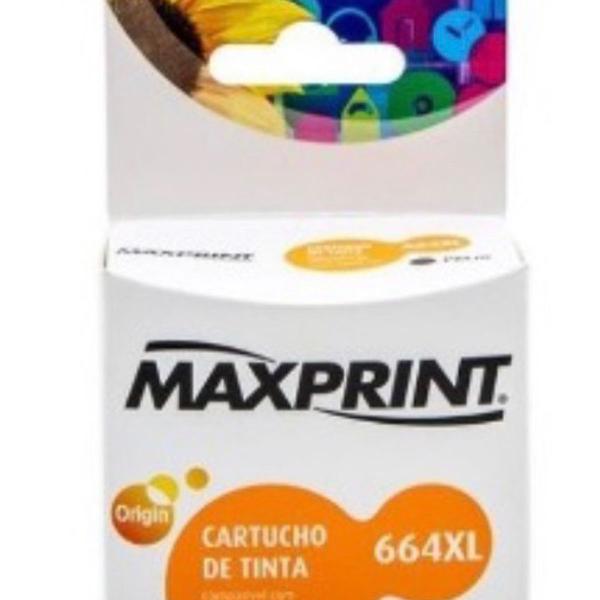 cartucho maxprint 664xl (aberto porém não usado)