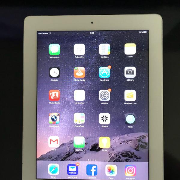 ipad 2 32gb branco wi-fi + 3g