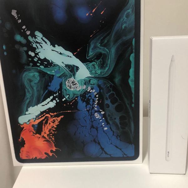 ipad pro 2019 - 12.9 - 256gb + caneta + teclado