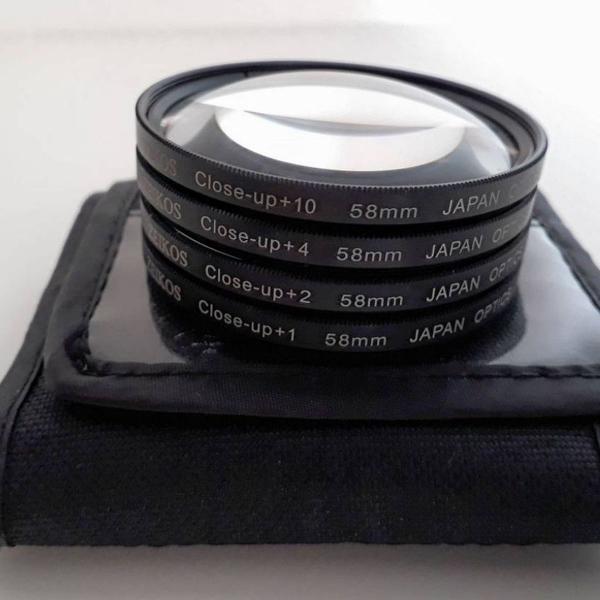 kit lente 58mm close-up