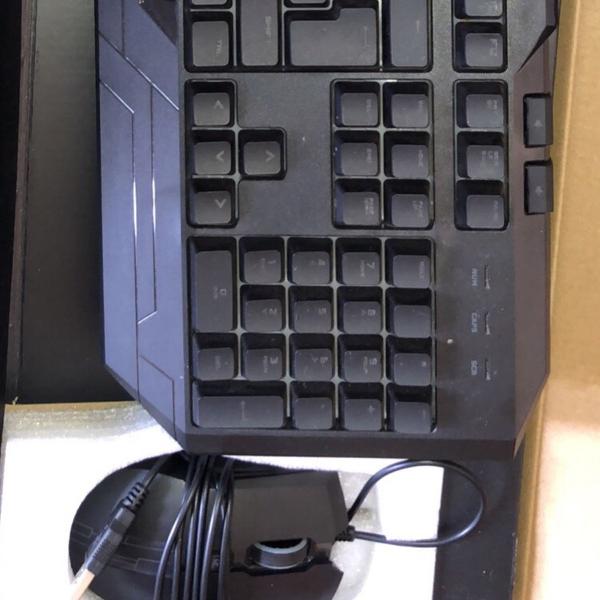 kit teclado e mouse cooler master storm devastator 3 led