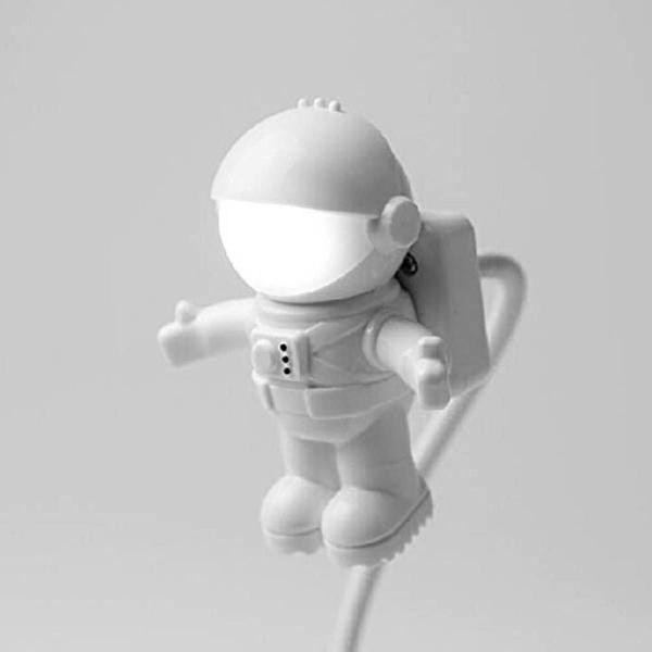 luminária usb led astronauta