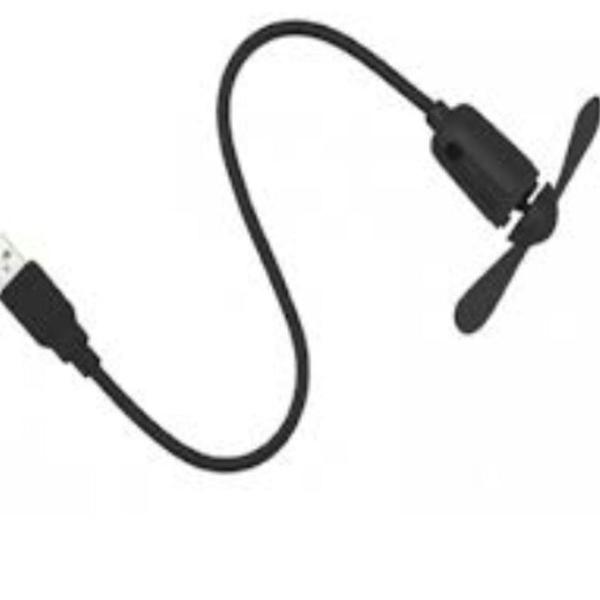 mini ventilador usb flexível + luz led led para notebook pc
