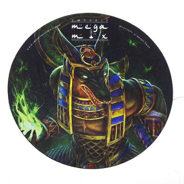 mouse pad redondo personalizado anubis (mod. 5)