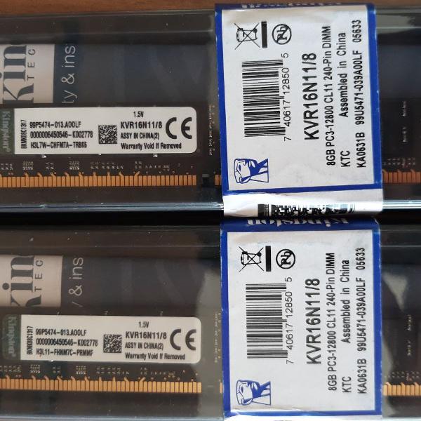 pente de memória ddr3 - 8gb