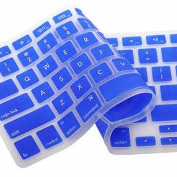 protetor de teclado macbook air pro 13 15 17 azul