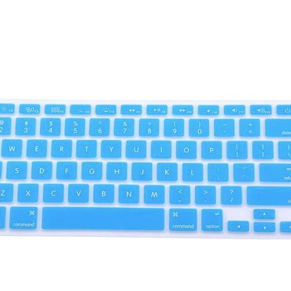 protetor teclado macbook air pro 13 15 17 capa azul claro