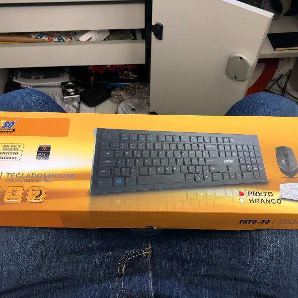 teclado e mouse sem fio