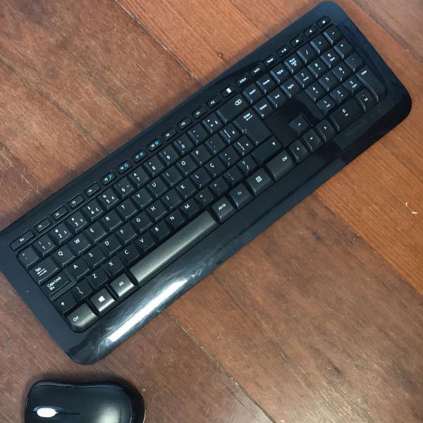 teclado e mouse sem fio microsoft // wireless keyboard 800