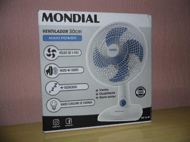 Ventilador Mondial 4 pás 110v novo vão esperar o verão