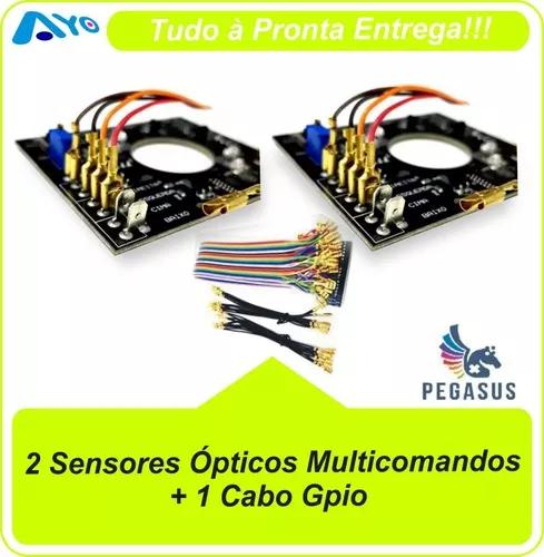 2 Placas Ópticas (sensor Óptico) Pégasus + 1 Cabo Gpio