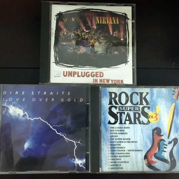 3 cds de rock importados